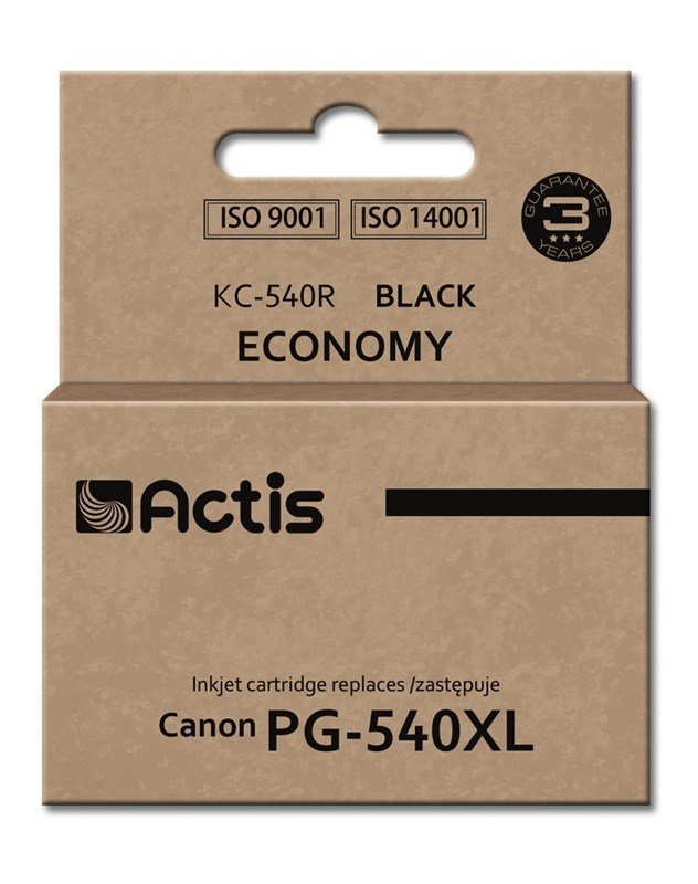 Actis KC-540R Blk (erstatning for Canon PG-540XL; Standard; 22 ml; sort) #1