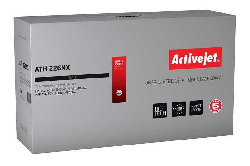 Activejet ATH-226NX (erstatning HP 226X CF226X; Supreme; 9000 sider; sort) #1
