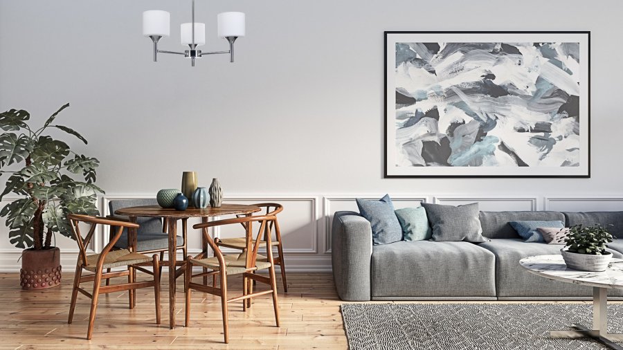 Activejet Klassisk lysekrone vedhng loftslampe MIRA krom triple 3xE27 til stuen #4