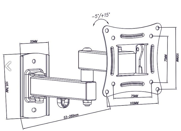 Blow TV-holder 10-27''' sort #5