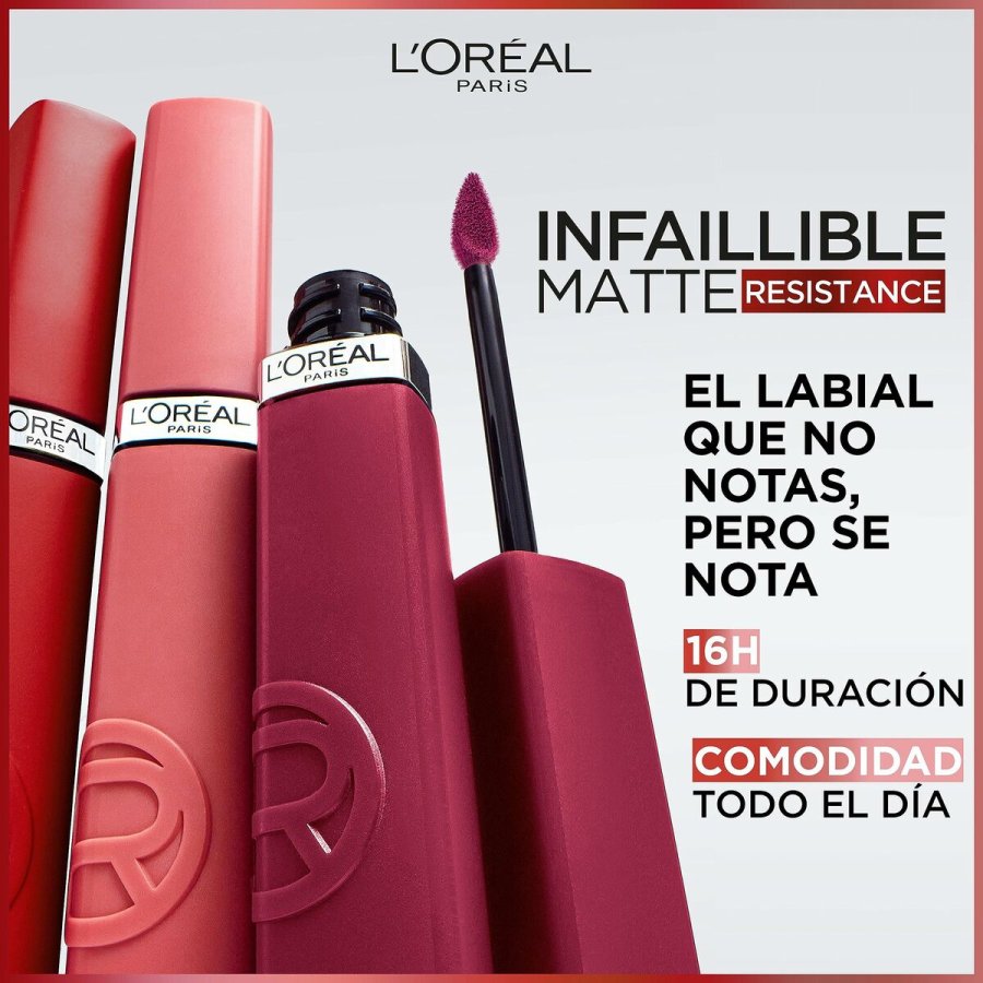 Flydende lbestift L'Oreal Make Up Infaillible Matte Resistance Spill the Tea N 400 (1 enheder) #3
