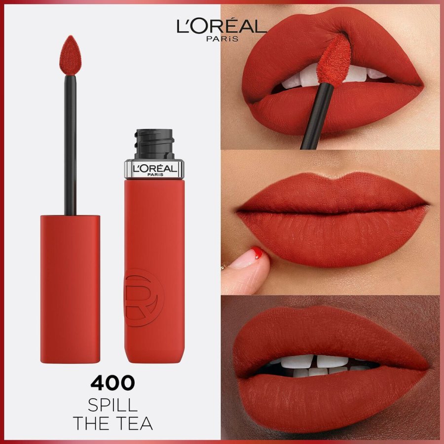Flydende lbestift L'Oreal Make Up Infaillible Matte Resistance Spill the Tea N 400 (1 enheder) #5