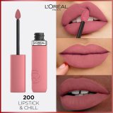 Flydende lbestift L'Oreal Make Up Infaillible Matte Resistance Lipstick & Chill N 200 (1 enheder) #5