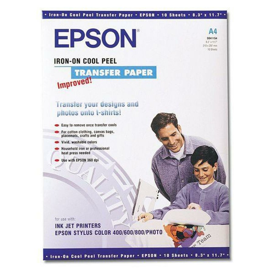 Glossy fotopapir Epson Hvid A4 10 Ark #1