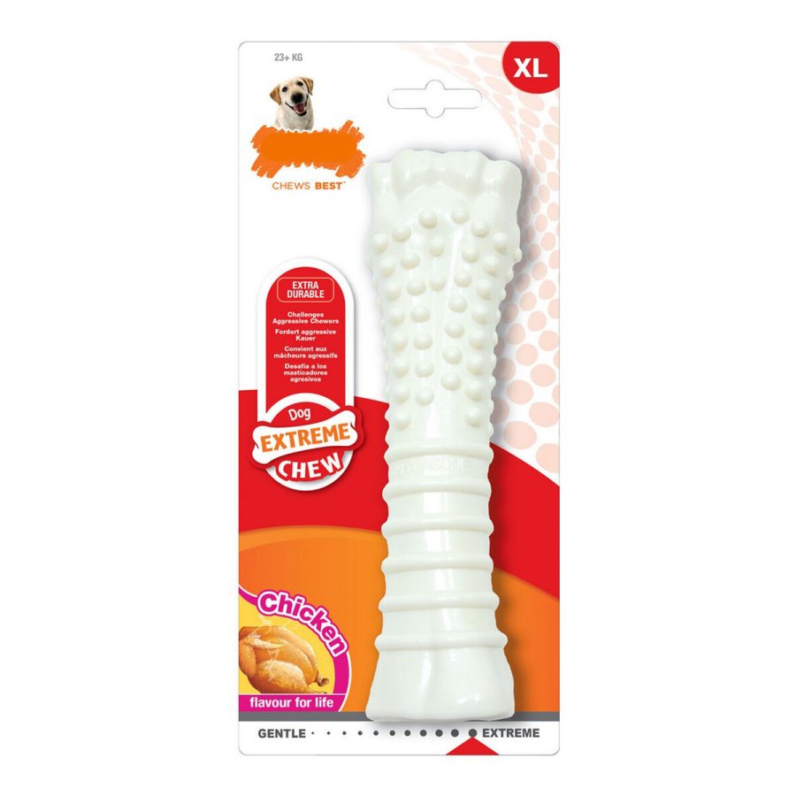 Hund Bidering Nylabone Dura Chew Teksturerede Kylling Nylon #1