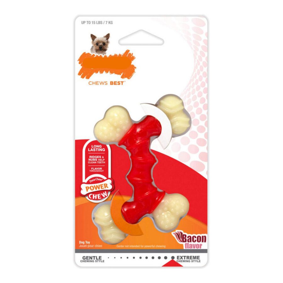 Hund Bidering Nylabone Extreme Chew Dobbelt Bacon Strrelse XL Nylon Termoplastisk #1
