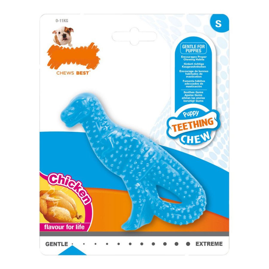 Hund Bidering Nylabone Dinosaur Kylling Nylon Hvalpe #1