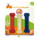 Hund Bidering Nylabone Value Pack Bacon Strrelse S Kylling Termoplastisk (3 pcs) #1