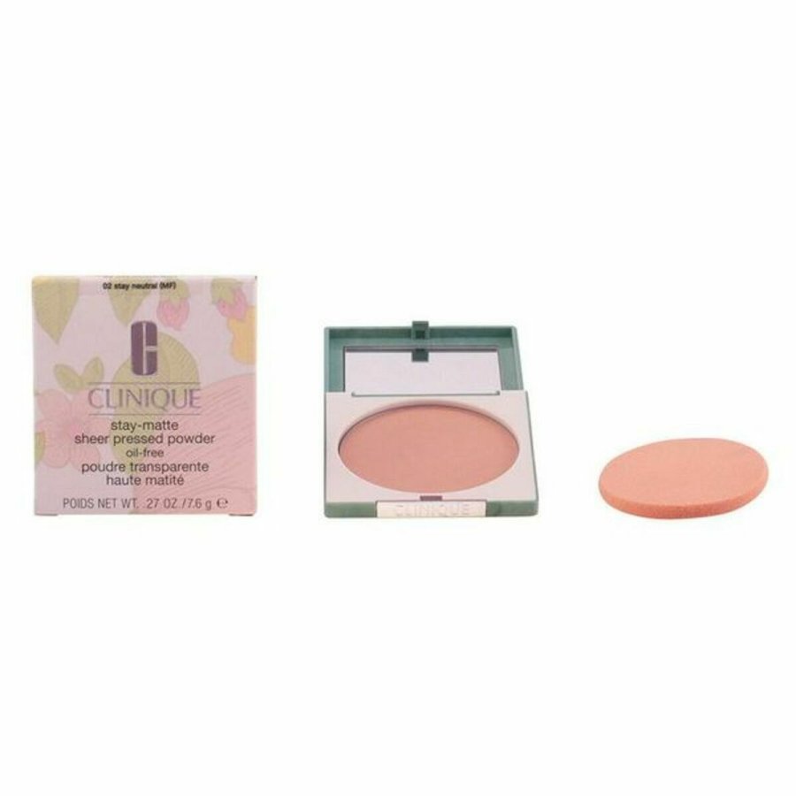 Kompakte pulvere Clinique Stay Beige Stay-Matte Sheer Pressed Powder 7,6 g Beige 3 #3