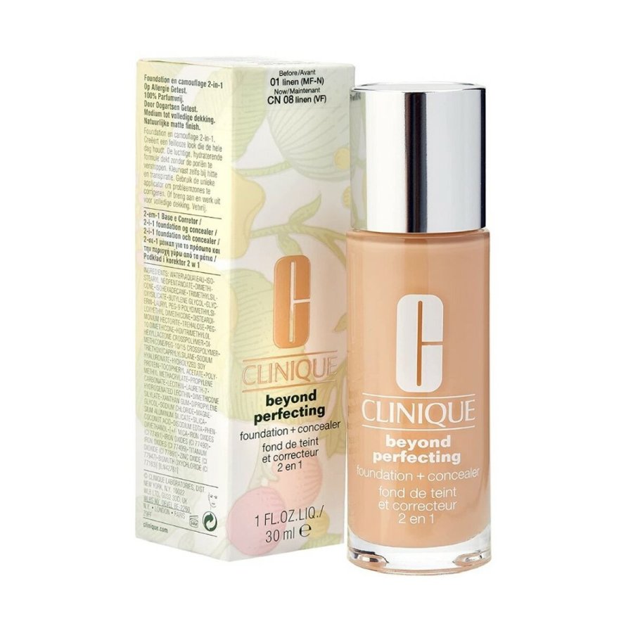 Flydende makeup foundation Clinique Beyond Perfecting 1-linen 2-i-1 30 ml #1