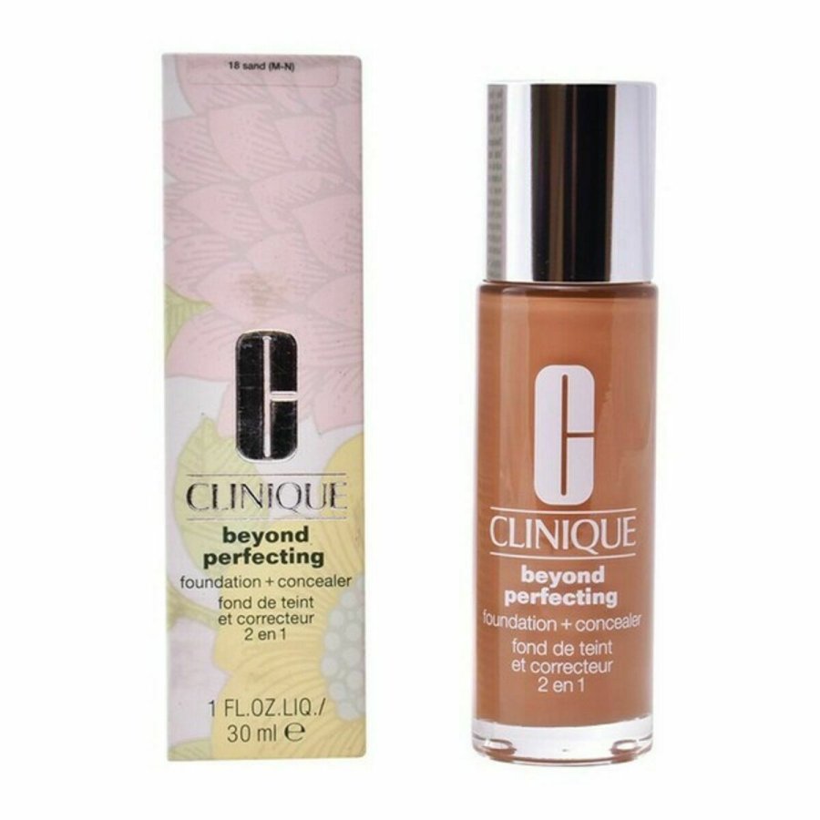 Flydende makeup foundation Clinique Beyond Perfecting Dkcreme til Ansigtet N 18 Sand 30 ml #1