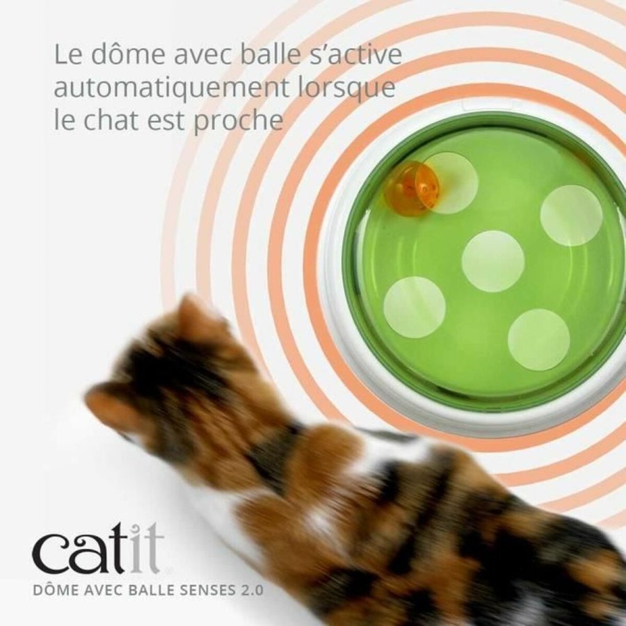Legetj til katte Catit Senses 2.0 Ball Dome Grn 24 x 24 x 8 cm #7