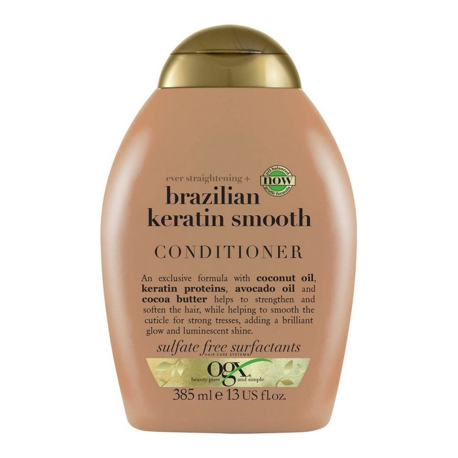 Hrbalsam OGX Brazilian Keratin Bldgringsmiddel 385 ml #1