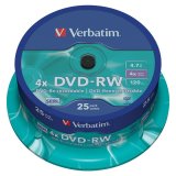 DVD-RW Verbatim    25 enheder Multifarvet 4,7 GB 4x #1