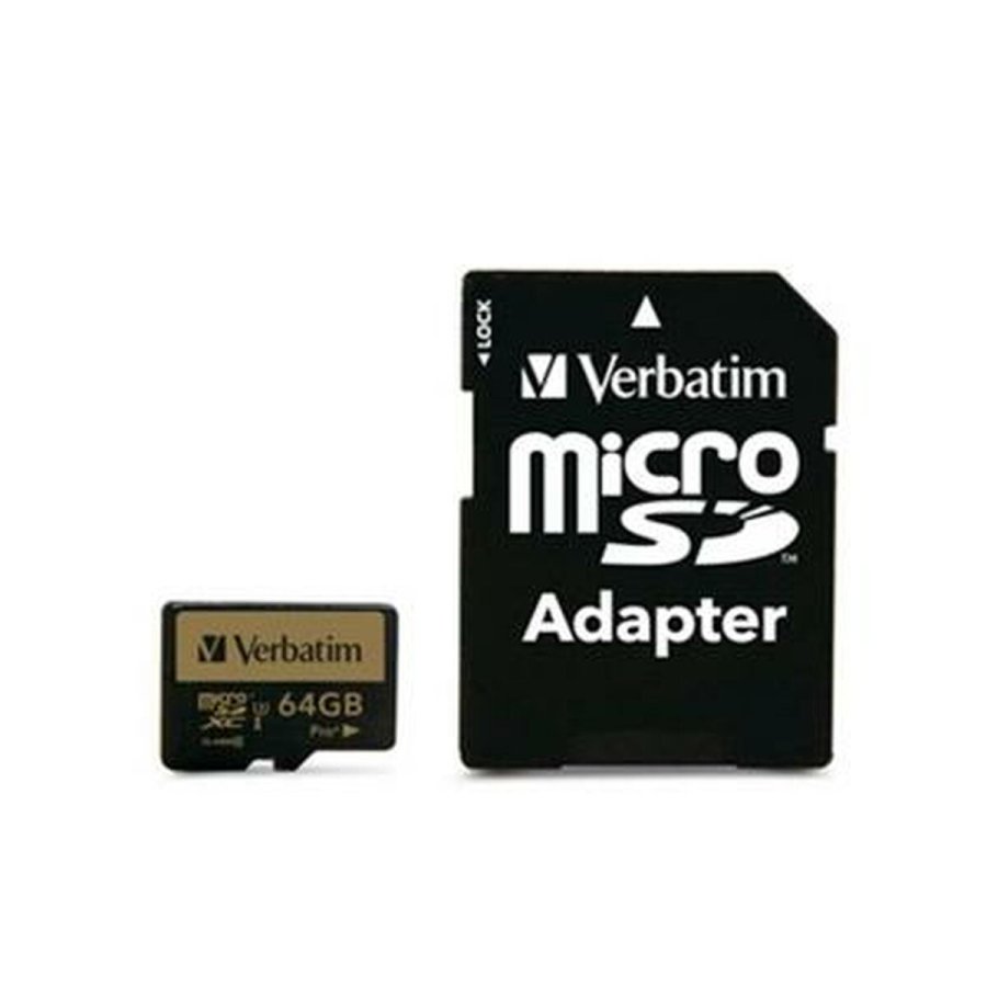 Mikro-SD-hukommelseskort med adapter Verbatim Pro+ 64 GB #1