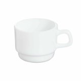 Dele kaffekopst Arcoroc Restaurant Hvid Glas 80 ml (12 enheder) #1