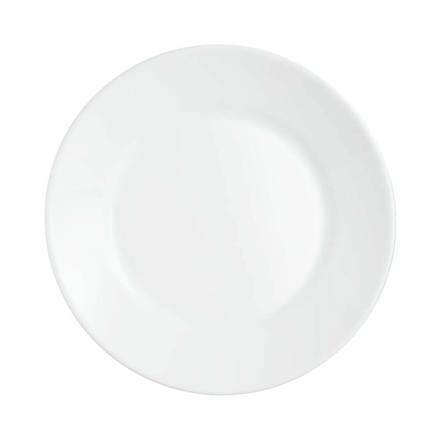 plade Arcoroc 22522 Hvid Glas 23,5 cm (6 uds) #1
