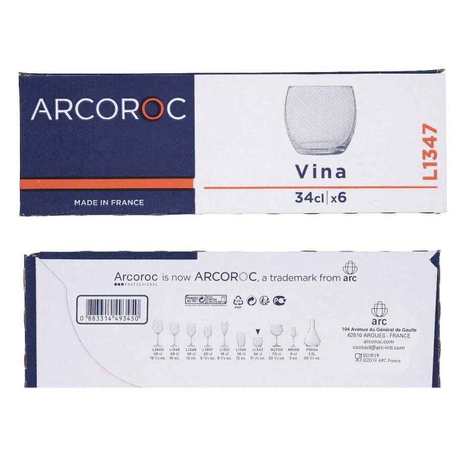 Glasst Arcoroc C8312 Gennemsigtig Glas 150 ml (12 enheder) #4