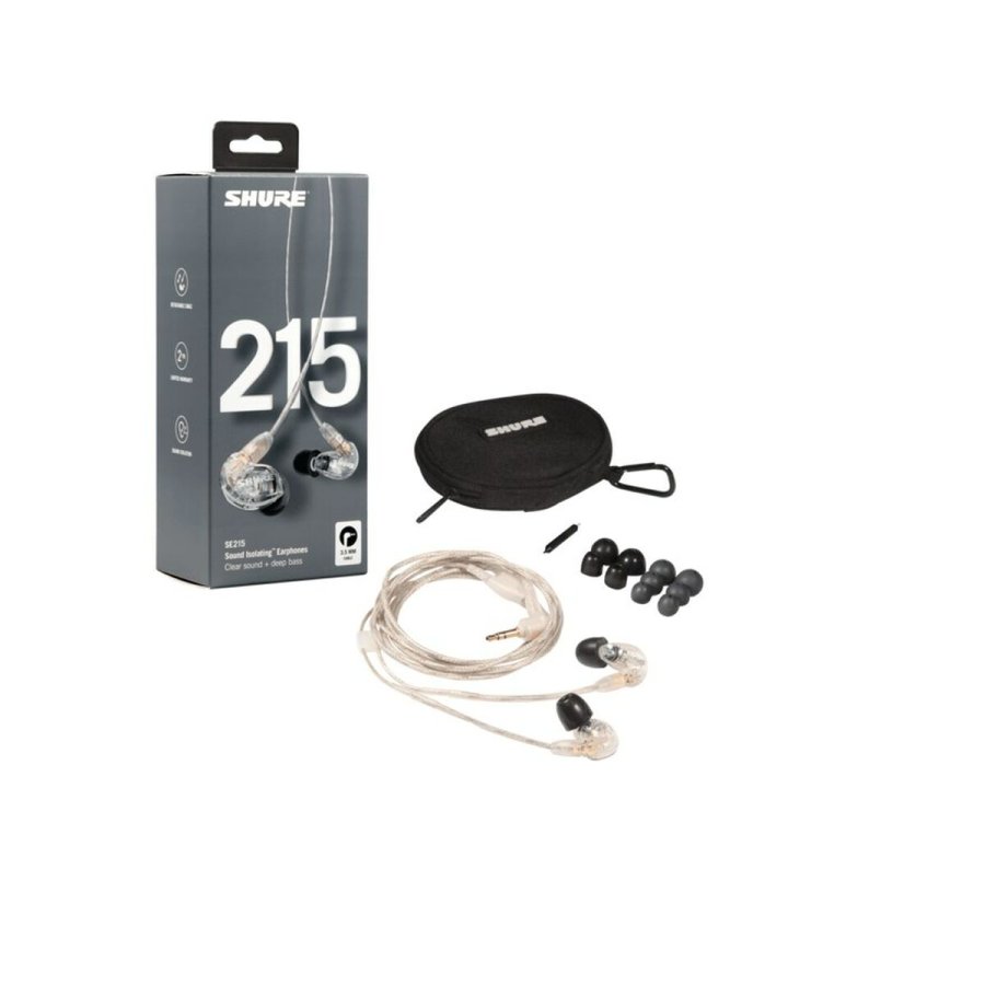 Hovedtelefoner med mikrofon Shure SE215 Pro Gennemsigtig #3