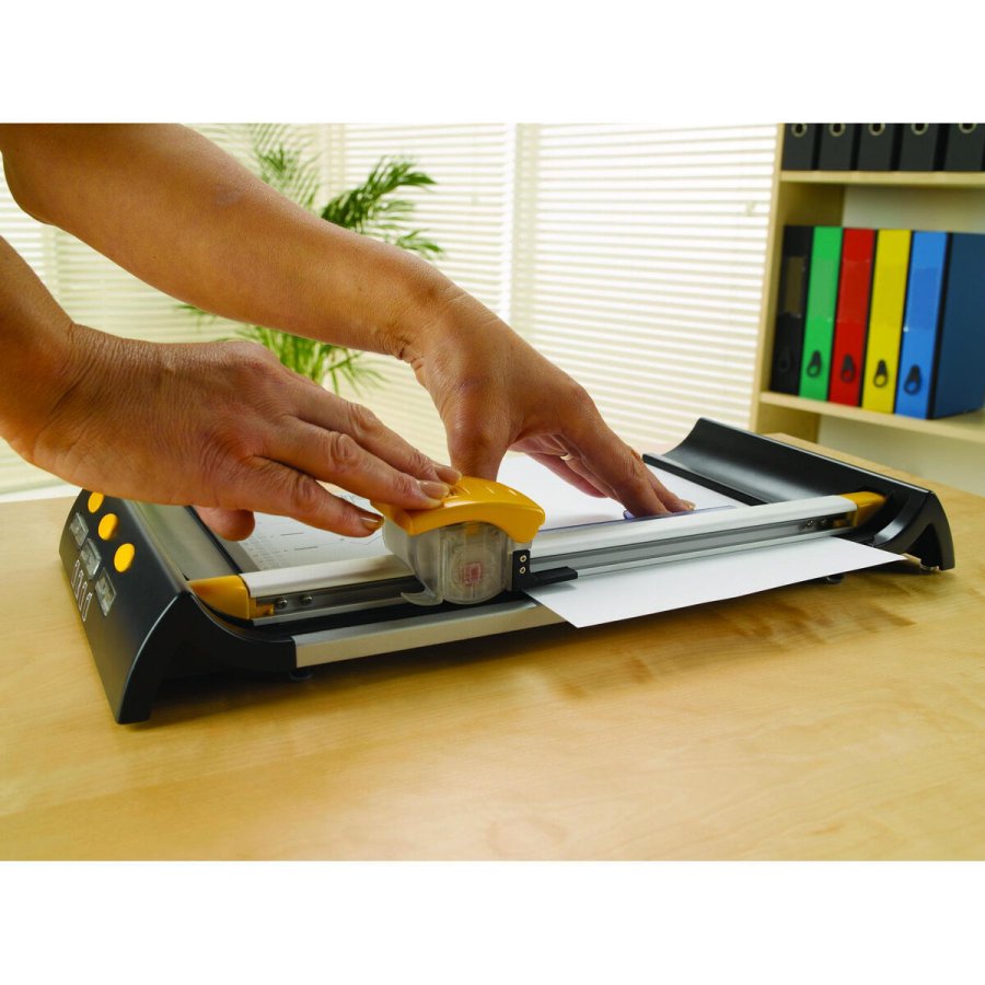 Rulle-saks Fellowes Neutron Plus Sort Gr� #4