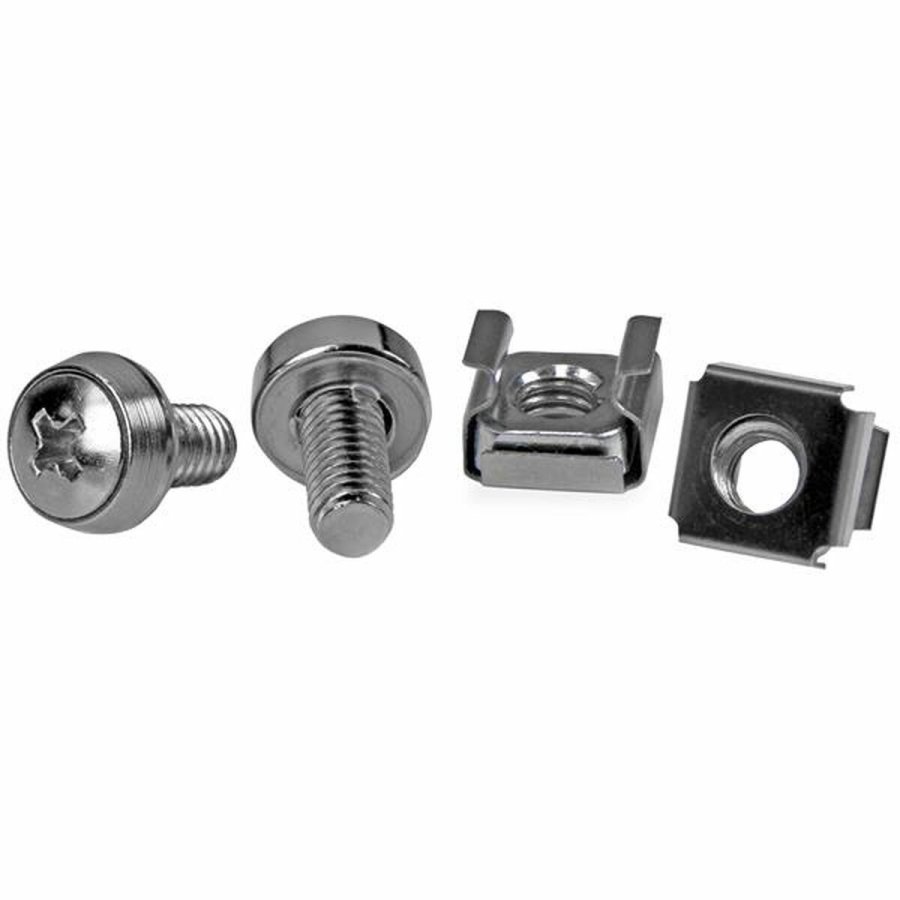 Holder Startech CABSCREWM6 Slvfarvet Rustfrit stl (50 enheder) #1