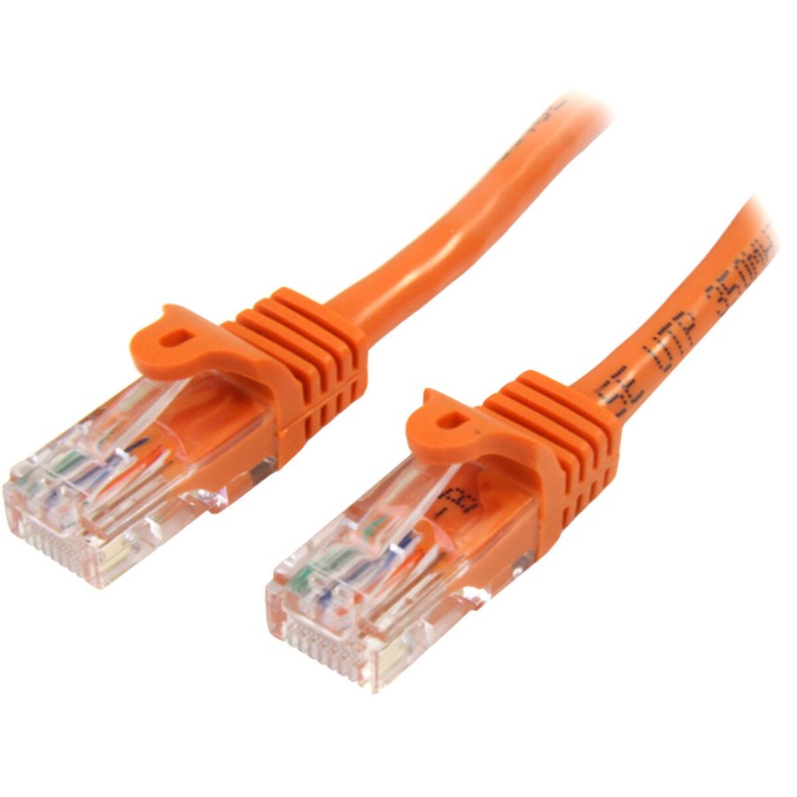 UTP kategori 6 stift netvrkskabel Startech 45PAT2MOR 2 m Orange #1