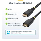 HDMI-kabel Startech HDMI21-CBL-8K60-2M Sort 2 m #5