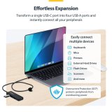 USB Hub Startech H5C4A-USB-HUB-2 Sort #3