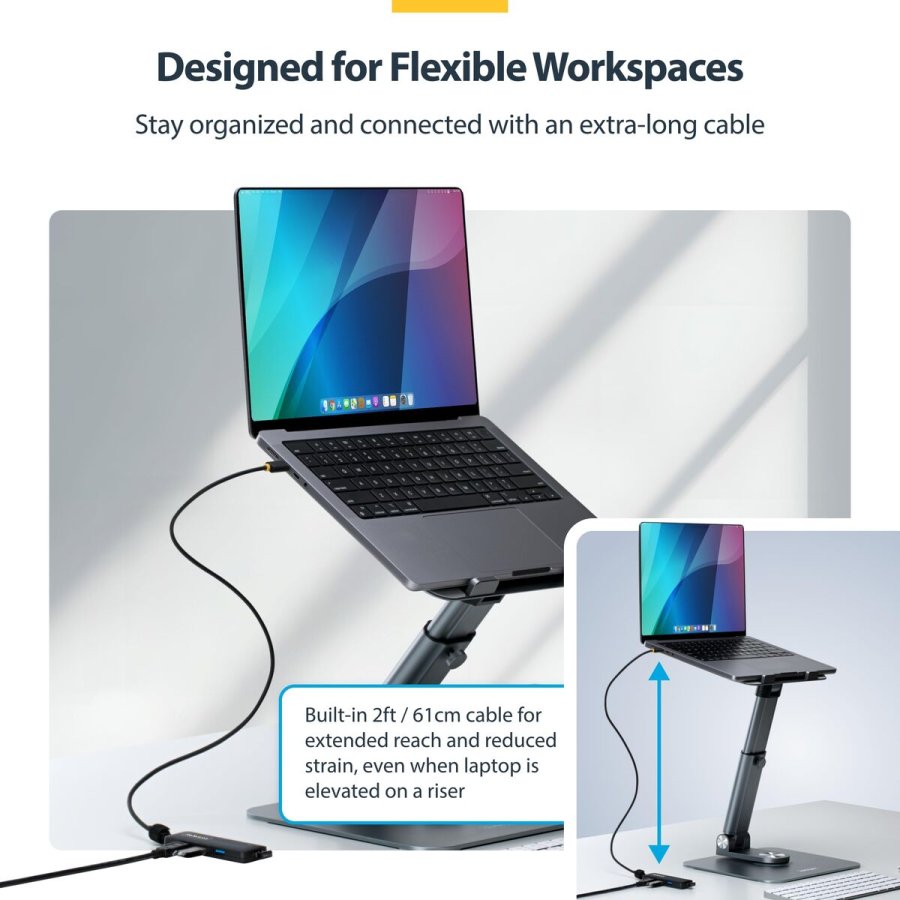 USB Hub Startech H5C4A-USB-HUB-2 Sort #6