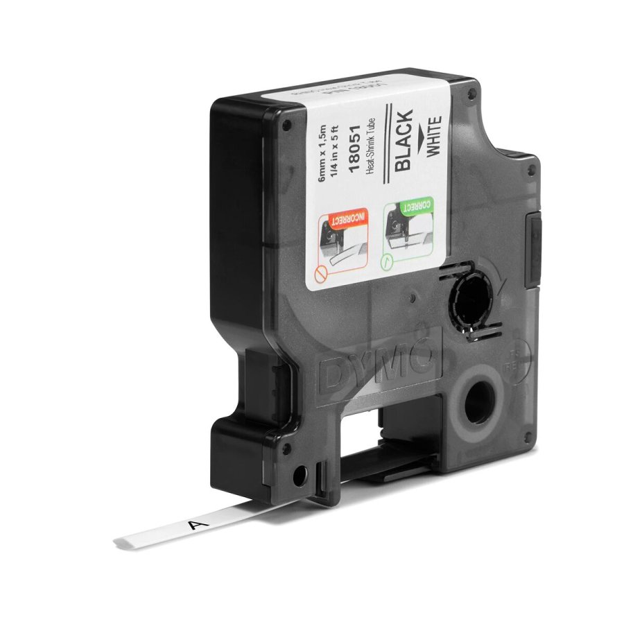 Lamineret tape til mrkningsmaskiner ID1-6 Dymo 18051 Hvid #2