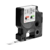 Lamineret tape til mrkningsmaskiner Dymo 18444 Hvid Sort/Hvid 12 mm #3