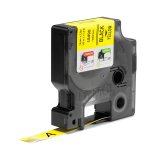Lamineret tape Dymo Nylon Flexible IND Multifarvet Sort/Gul #5