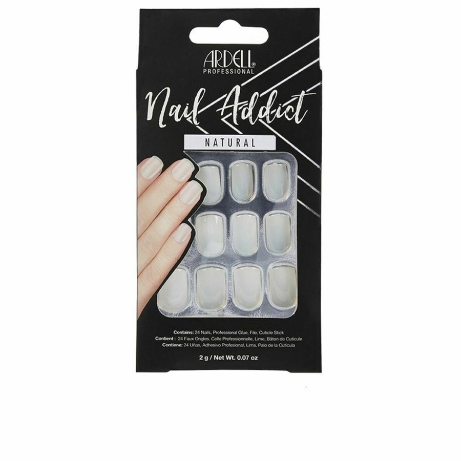 Falske negle Ardell Nail Addict Natur Firkantet (24 pcs) #1