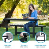 B�nk med rygl�n Lifetime Bord Gr� Convertible #3