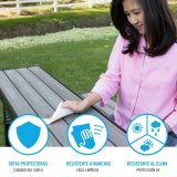 B�nk med rygl�n Lifetime Bord Gr� Convertible #4