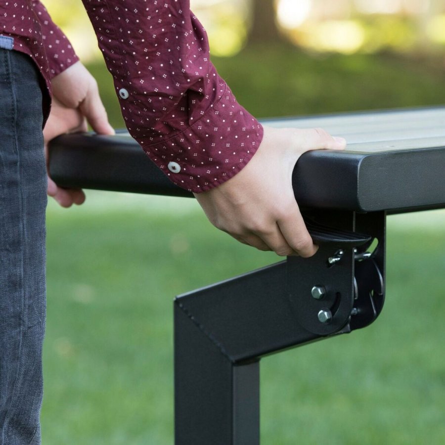 B�nk med rygl�n Lifetime Bord Gr� Convertible #6