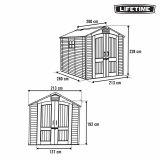 Hytte Lifetime 213 x 228 x 280 cm Gr� #4