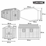 Hytte Lifetime 207 x 228 x 354 cm Gr� #4