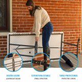 Sammenklappeligt bord Lifetime Hvid 152 x 74 x 76 cm #3