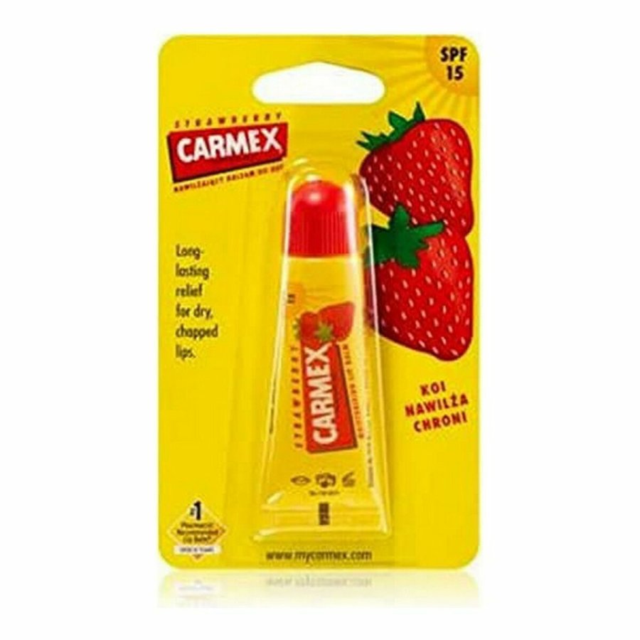 Fugtgivende lbepomade Carmex Carmex Strawberry Gul Rd #1