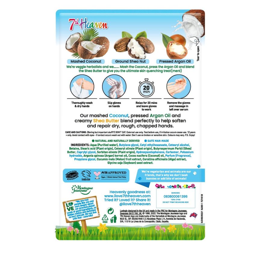 Fugtgivende Fodcreme 7th Heaven COCONUT (1 enheder) #2