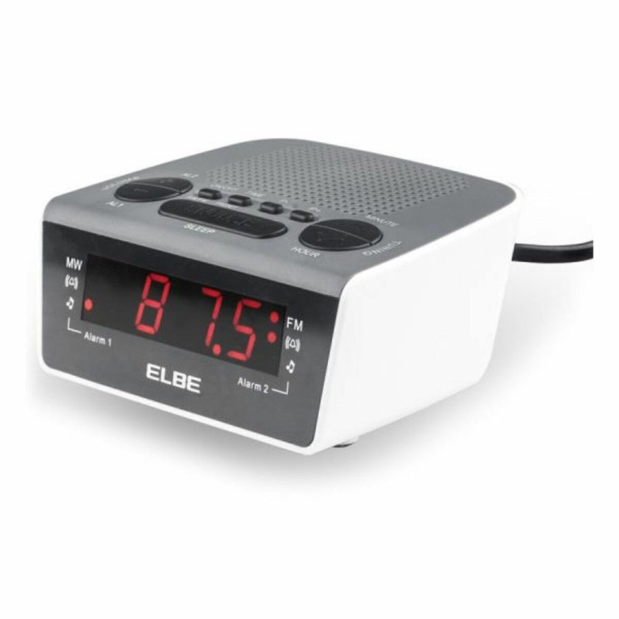 Clockradio ELBE CR-932 AM/FM Hvid #2