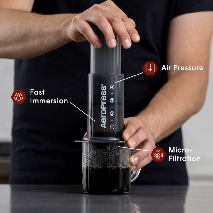 Brbar Kaffemaskine Aeropress 85R11 Sort Gennemsigtig #2
