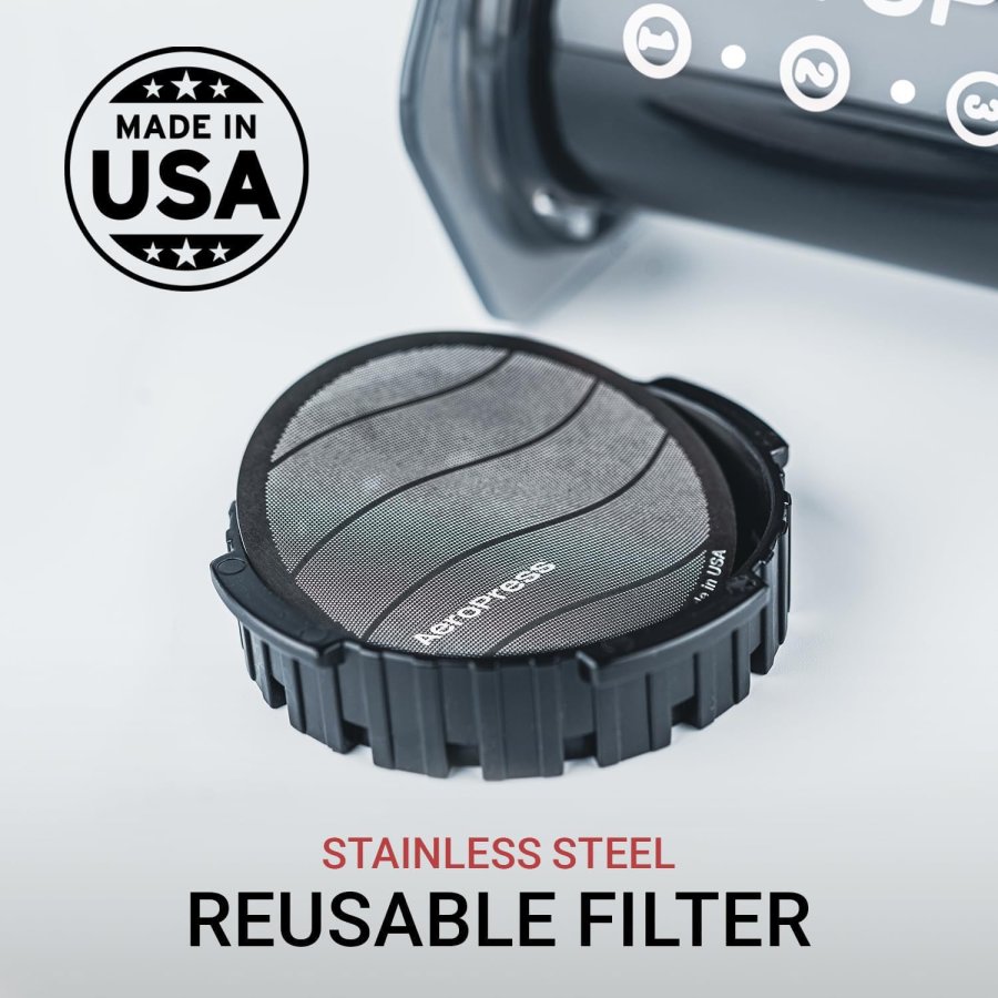 Filter til Kaffemaskine Aeropress 085276081885 Gr Rustfrit stl 1 Dele #2