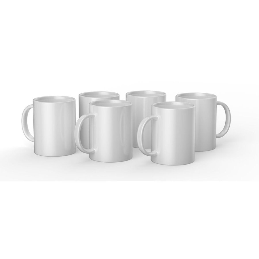 Krus til skreplotter, der kan tilpasses Cricut CERAMIC Hvid (6 enheder) #1