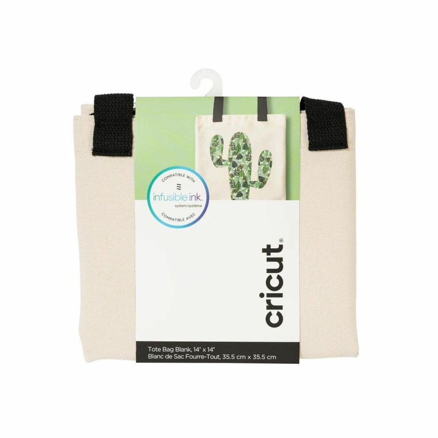 Ikke-smeltbar pose til skreplotter Cricut Tote Sort Beige #1