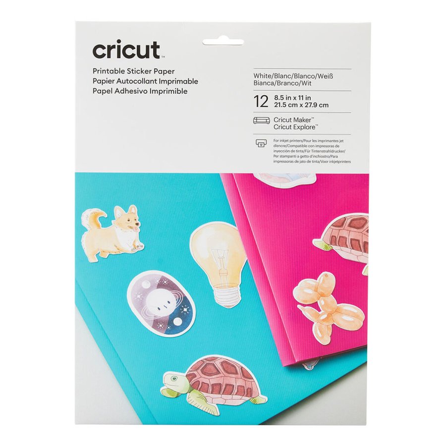 Printbart selvkl�bende papir til sk�replotter Cricut PRINTABLE #1