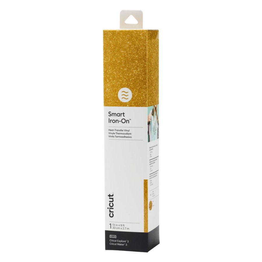 Permanent vinyl til skreplotter Cricut Smart Iron-On Gylden #1