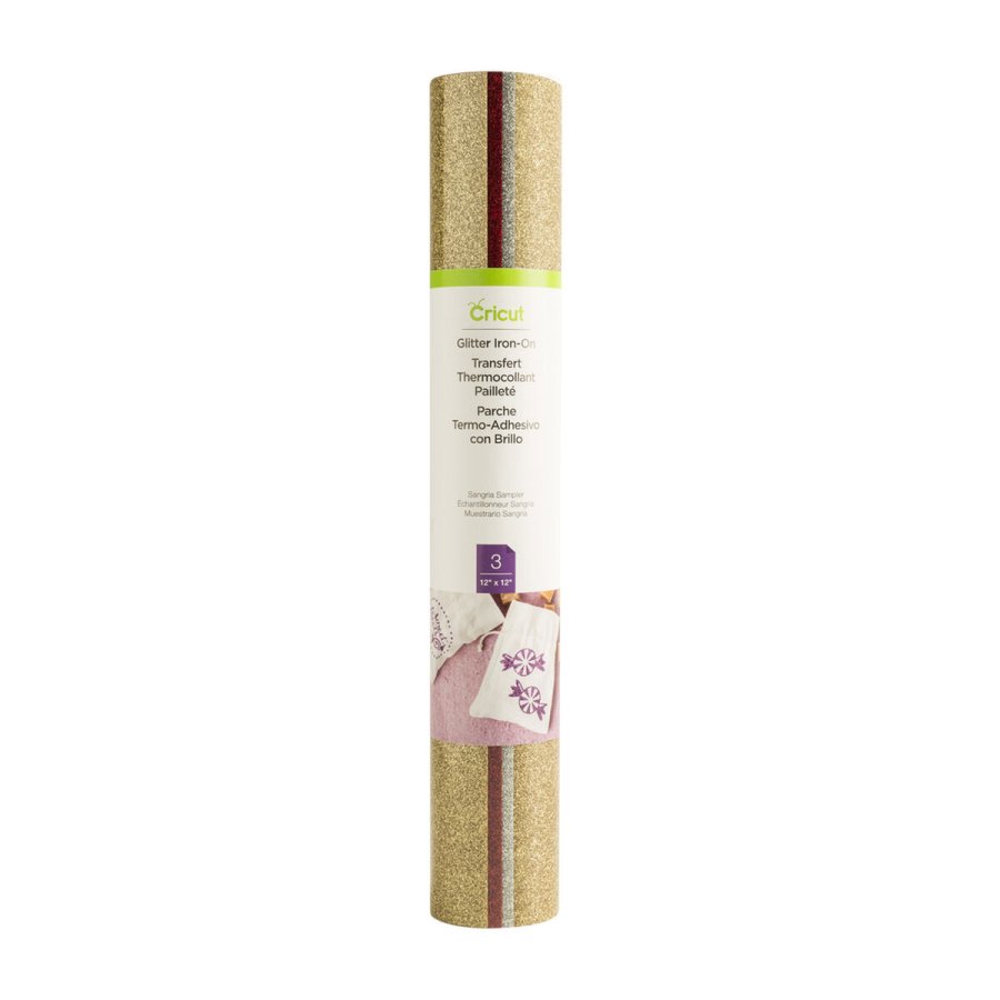 Permanent vinyl til skreplotter Cricut Sangria Rd Gylden Slvfarvet 30 x 30 cm 3 enheder #1