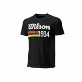 Kortrmet T-shirt til Mnd Wilson Wilson Script 14 Sort #1